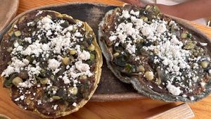 Memelas   at Hierba Dulce in Oaxaca