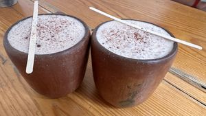 Hot chocolate   at Hierba Dulce in Oaxaca