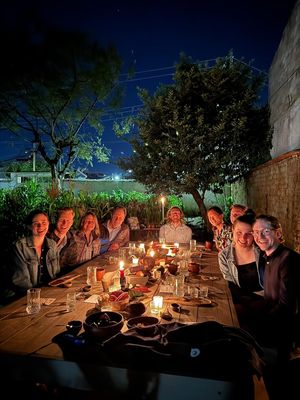 The experience takes place in a garden 2km from downtown Oaxaca. Dinner is paired with a mezcal tasting. 
Round trip transportation from downtown is included.  at Hierba Dulce in Oaxaca