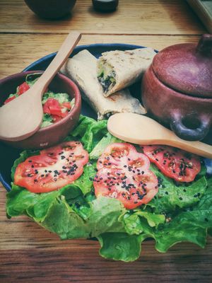 tacos at Hierba Dulce in Oaxaca