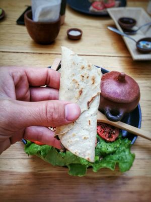 small tacos  at Hierba Dulce in Oaxaca