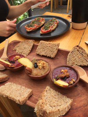 Sourdough & jam at Hierba Dulce in Oaxaca