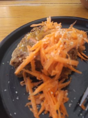 Carrot cake minus a bite :) at Hierba Dulce in Oaxaca