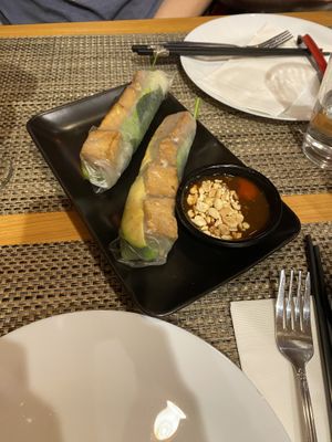 Tofu and avocado spring rolls  at Peak of Asia in Breckenridge