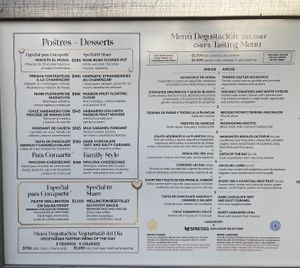 Outside posted menu. Left side at Cafe Des Artistes in Puerto Vallarta