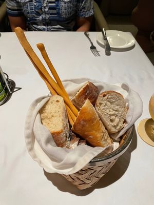 Bread basket at Cafe Des Artistes in Puerto Vallarta