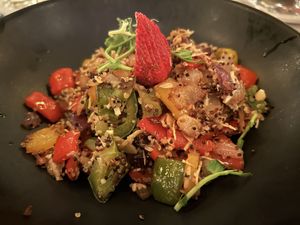 Coconut quinoa bowl  at River Cafe in Puerto Vallarta