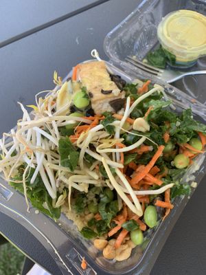 Buddha bowl at Trilogy Coffee in Kilauea