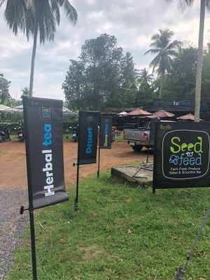 Front of restaurant  at Seed to Feed in Koh Phangan