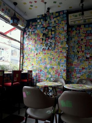 interior at The Note Coffee in Ho Chi Minh City