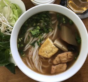 Another delicious pho - I ate this for breakfast most mornings here. at Phap Duyen Mon An Chay in Mui Ne