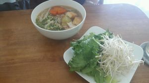 Vegan Pho at Phap Duyen Mon An Chay in Mui Ne