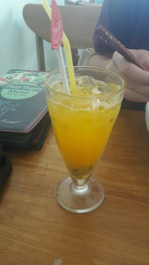 Passion juice at Phap Duyen Mon An Chay in Mui Ne