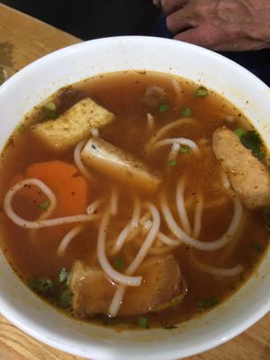 Noodle soup at Phap Duyen Mon An Chay in Mui Ne