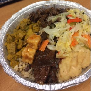 sampling of yummies at Caribreeze in Spring Valley