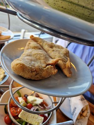 Chickpea filo triangles at The Real Greek in Windsor