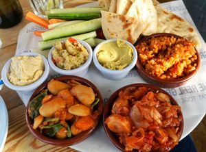The Vegan Platter (lunch menu) at The Real Greek in Windsor