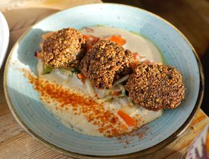 Falafels (vegan) at The Real Greek in Windsor