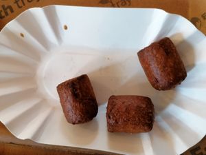 Vegan mini frikadel at De Frietketel in Ghent