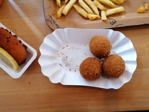 Vegan bitterballen at De Frietketel in Ghent