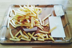 Fries (big) with Veganaise at De Frietketel in Ghent