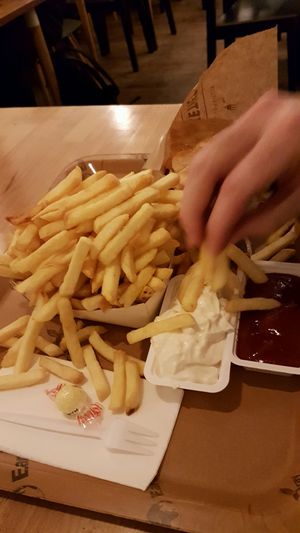 So many chips!! at De Frietketel in Ghent