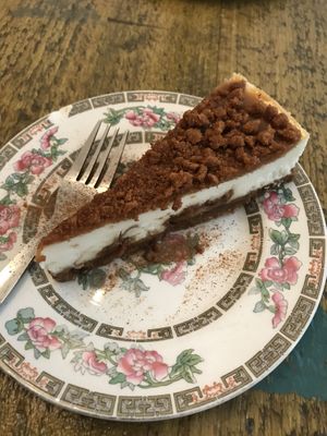 THE BEST Biscoff cheesecake  at Seeds for the Soul in Edinburgh