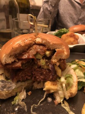 Burger  at Seeds for the Soul in Edinburgh