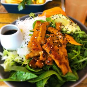 Asian bowl at Seeds for the Soul in Edinburgh