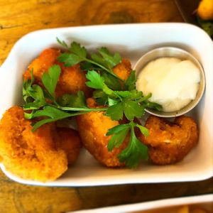 Buffalo cauli with garlic mayo at Seeds for the Soul in Edinburgh