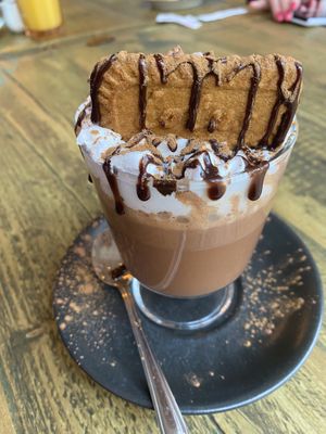 Hot chocolate  at Seeds for the Soul in Edinburgh