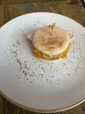 Breakfast muffin  at Seeds for the Soul in Edinburgh