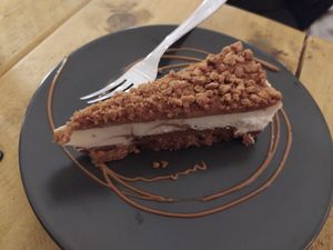 Lotus cake at Seeds for the Soul in Edinburgh