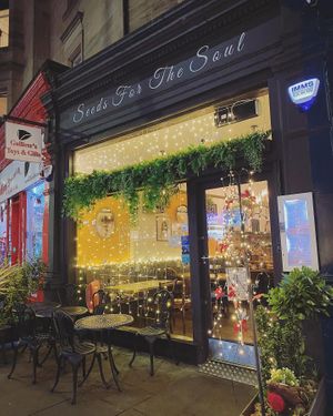 Seeds for the Soul is a cosy restaurant in Edinburgh  at Seeds for the Soul in Edinburgh