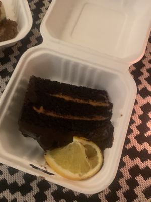 chocolate orange cake  at Seeds for the Soul in Edinburgh