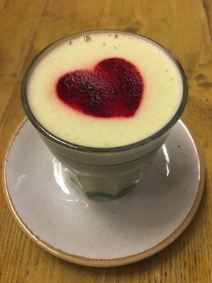 Match latte  at Seeds for the Soul in Edinburgh