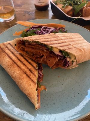 Rainbow wrap  at Seeds for the Soul in Edinburgh