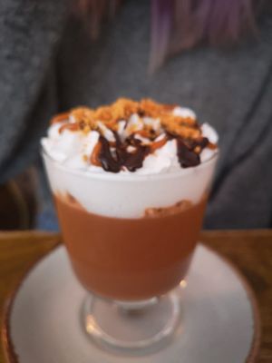 Ugandan Hot Chocolate with Lotus biscoff at Seeds for the Soul in Edinburgh