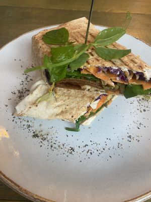 Rainbow wrap   at Seeds for the Soul in Edinburgh