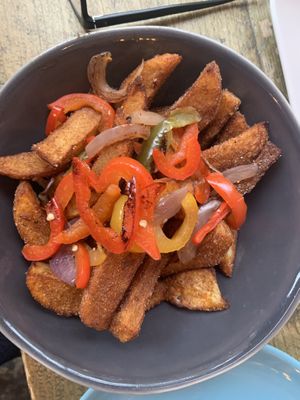 Fries  at Seeds for the Soul in Edinburgh