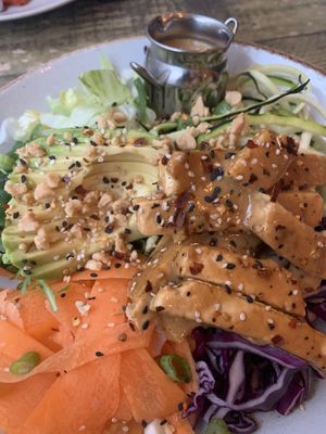 Tofu Satay  at Seeds for the Soul in Edinburgh