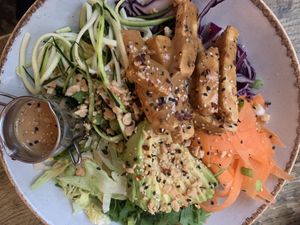 Satay  at Seeds for the Soul in Edinburgh