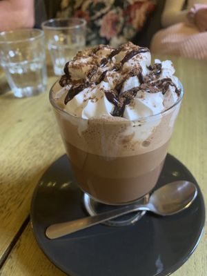 Hot chocolate  at Seeds for the Soul in Edinburgh