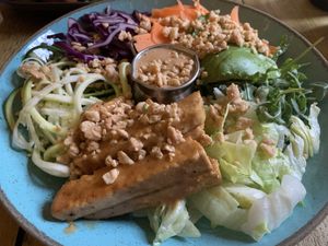 Satay  at Seeds for the Soul in Edinburgh