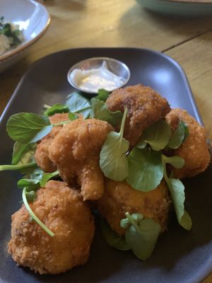Wings with dipping sauce  at Seeds for the Soul in Edinburgh