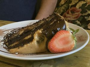 Salted Caramel Cake  at Seeds for the Soul in Edinburgh