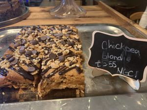 Chickpea Blondie  at Seeds for the Soul in Edinburgh