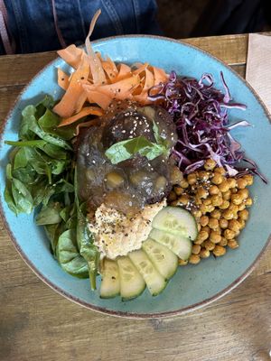 Falafel bowl  at Seeds for the Soul in Edinburgh