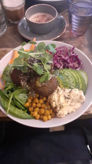 Falafel Soul Bowl at Seeds for the Soul in Edinburgh