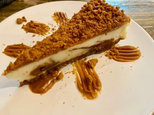 Biscoff cheesecake at Seeds for the Soul in Edinburgh